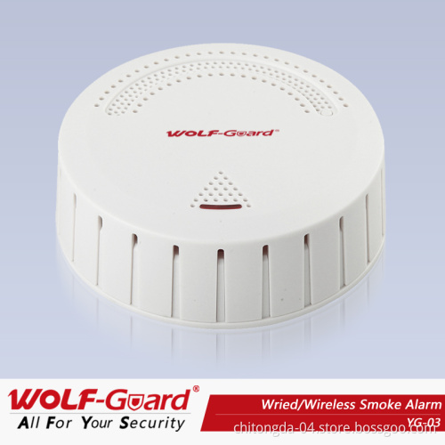 China Factory! Wireless/Wired Smoke Detector